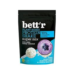 Bett’r BIO Protein Shake Super Mix - Orgánico, Vegano, Sin Gluten, Sin Soja y Sin Lácteos - 500g