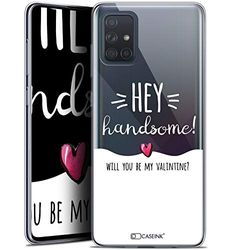 Caseink fodral för Samsung Galaxy A71 (A715) (6.7) [gel HD-mönster tryckt i Frankrike Love Saint Valentine kollektion design Hey Handsomee! - mjuk - ultratunn]