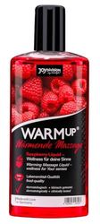 Aceite de masaje efecto calor frambuesa