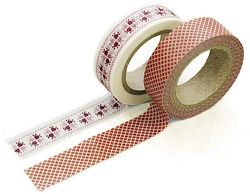 Dailylike Set met 2 Masking Tape Washi Martha verschillende designs, 15 mm x 10 m.