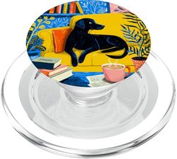 Perros libro café || perros y libros PopSockets PopGrip para MagSafe