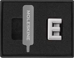 Moleskine Pin for Notebook or Planner Letter E, Letter Pin, Customize The Elastic Closure, Special Customized Gift, Color Silver