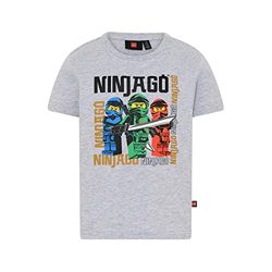 LEGO Ninjago Jungen T-Shirt Kai, Lloyd, Jay LWTaylor 331 Camiseta, 912 Grey Melange, 152 para Niños