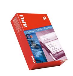 Apli - Etiketten doorlopend gevouwen, zigzag, 101,6 x 74,1 mm, 500 vellen, 12000 etiketten.