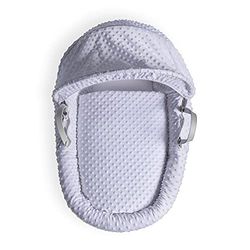 Clair de Lune Dimple Ensemble de literie pour couffin (Panier Non Inclus) – Blanc