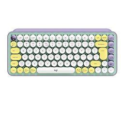 Logitech POP Keys Tastiera Meccanica Wireless con Tasti Emoji Personalizzabili, Layout Inglese QWERTY - Daydream