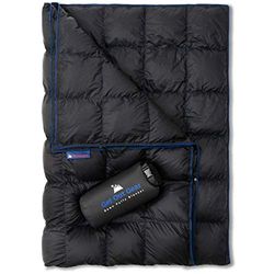 Get Out Gear Coperta da campeggio – Coperta da campeggio leggera, ripiegabile a 650 gradi, compatta, impermeabile e calda, per campeggio, escursionismo, viaggi, amaca