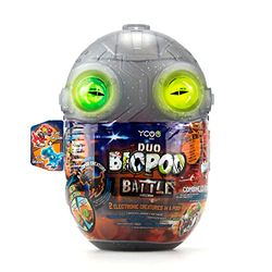 Silverlit YCOO Biopod Battle Single Pack - 1 Jurassic Interactive Robot - 1 Small Electronic Dinosaur to Assemble - Light Sound Effects - 8 Robot Toys to Collect - 9 cm - Suitable for Ages 5 and Above