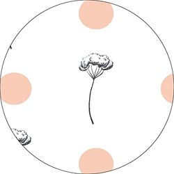 Bonateks, Round Digital Printed Mouse Pad, Non-Slip Base, for Office and Home, Diameter:22cm