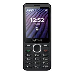 myPhone Maestro 2, Telefono Cellulare per Anziani con Tasti, display a colori, grande schermo 2,8 pollici, doppia sim, torcia, bluetooth, batteria 1000 mAh, design sottile, fotocamera, radio fm, nero