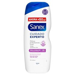 Sanex Profesjonalna pielęgnacja Pro Hydrate, żel pod prysznic lub do kąpieli, bardzo sucha skóra, głębokie nawilżenie, zwalczanie bakterii, 600 ml