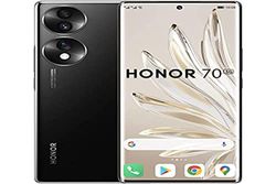 HONOR 70 smartphones, 5G, 8+128 GB, gebogen OLED-display 6,67 inch 120 Hz, drievoudige camera 54 MP achtercamera met Android 12, 4800 mAh batterij + 66 W, midnight black