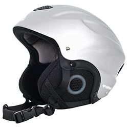 Trespass - Burlin - Casque de snowboard - Mixte Enfant - Argent - Taille: S (48-52 cm)