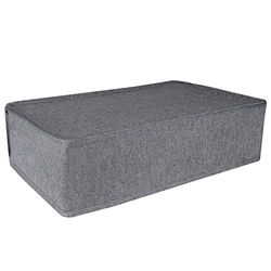 PlayVital Nylon Horizontal Dust Cover for ps5, Soft Neat Lining Dust Guard for ps5 Console, Anti Scratch Waterproof Cover Sleeve for ps5 Console Digital Edition & Disc Edition - Gray