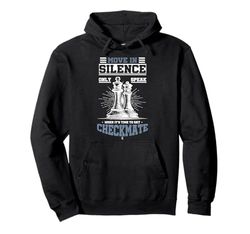 Jugador De Ajedrez Jaque Mate Tablero De Ajedrez Sudadera con Capucha