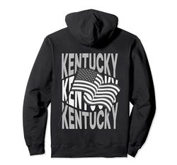 Bandiera classica del Kentucky USA Kentucky Patriottica americana Felpa con Cappuccio