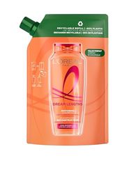 L’ORÉAL PARIS - Éco-Recharge Shampooing Reconstructeur - Pour Cheveux Long et Abîmés - Enrichi en Kératine Végétale et Huile de Ricin - Elseve Dream Long - 500 ml