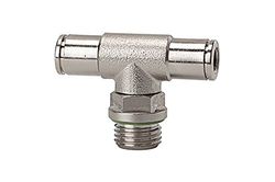T-steekschroefverbinding »metallica«, draaibaar, G 1/8 a., voor buitenslang Ø 6 mm, werkdruk max. 16 bar, messing vernikkeld