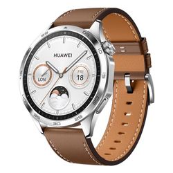 HUAWEI WATCH GT 4 46mm Smartwatch, Batteria fino a 2 settimane, Android e iOS, Analisi calorie, Monitoraggio della salute 24h, SpO2, GPS, 100+ sport, Versione italiana, Brown