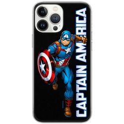 ERT GROUP etui na telefon Apple Iphone XR, case oryginalny i oficjalnie licencjonowany przez Marvel, wzór Kapitan Ameryka 030, optymalnie dopasowane, plecki z TPU