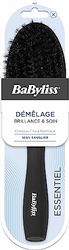 BaByliss - collection ESSENTIEL - Brosse 100% poils de sanglier - spécial brillance & soin - Pour les cheveux de fins à normaux, Noir