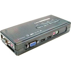 Cablematic Uniclass USB KVM Switch VGA AUDIO 1KVM een Mini 4CPU