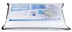 V.I.P. Zeer important kussen V.I.P. Kussen van geheugenschuim, wasbaar, 100% visco-attice Memory, gemaakt in Italië, met overtrek van bi-elastische jacquard, met comfortabele ritssluiting, wit