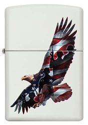 Zippo Eagle Windproof Lighter - White Matte