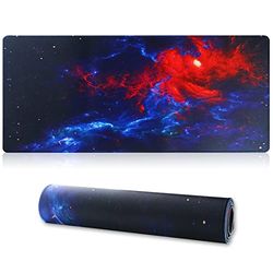Jahosin Tappetino per mouse da gioco bordi cuciti,[70x30 cm] Tappetino per mouse esteso con base in gomma naturale antiscivolo per giocatore/desktop/ufficio/casa-70x30 Anying