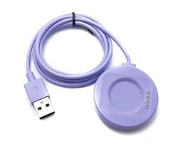 SYSTEM-S Cavo USB 2.0 100 cm stazione di ricarica per Oppo Watch 3 2 1 pro SE Smartwatch in viola