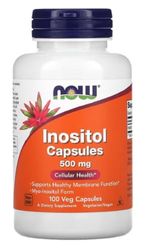 Now Foods - Inositol 500mg | Soutient la fonction cellulaire et le métabolisme des graisses - 500 mg, 100 capsules