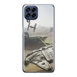 ERT GROUP mobiltelefonfodral för Samsung M53 5G originalt och officiellt licensierat Star Wars mönster 008 optimalt anpassad till formen på mobiltelefonen, fodral tillverkad av TPU-plast