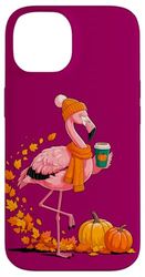 Automne Flamant Rose Pumpkin Spice Ambiance Festivités Coque pour iPhone 14
