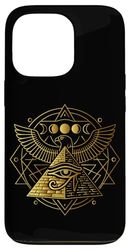 Mystical Egyptian Pyramid Horus Eye Geometry Egypt Case for iPhone 13 Pro