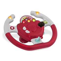 Battat Juguete volante interactivo también para viajes y trayectos en coche con luces y sonidos para niños a partir de 2 años, rojo, compatible con coches