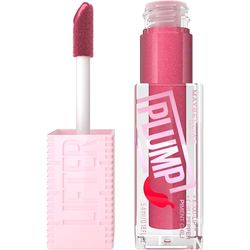 Maybelline New York, Lifter Plump, Brillo de Labios Voluminizador, Volumen Instantáneo y Duradero, Fórmula Picante, Tono Mauve Bite , 5,4 ml