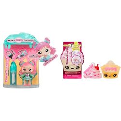 Yummiland Lip Gloss Poupée - Susie Sour Straw - Inclut Le Kit DIY Lip Gloss Num Nom Body Scents Roller - Comprend 1 Num Nom, Création de Votre Parfum Personnalisé, 10 À Collectionner