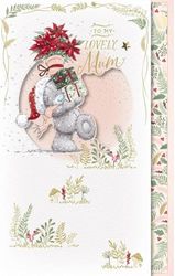 Me To You Tatty Teddy - Tarjeta de Navidad hecha a mano con texto en inglés "To My Lovely Mum", colección oficial