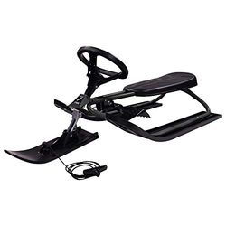 STIGA Snowracer Iconic - Luge Enfant avec Cadre en Acier, Frein et Câble de Remorquage - pour Les Enfants à Partir de 5 Ans