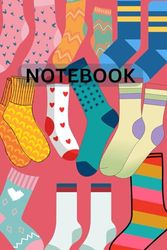 NOTEBOOK: Sock Tales: 6x9 Socks Line Notebook Journal