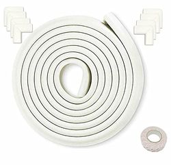 HIMRY KX_TKD7000-Set-White - Protector de Esquinas (5 m), Color Blanco