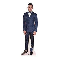 STAR CUTOUTS Ltd-Tapete de tamanho real recortado com versão mini de Lewis Hamilton, cor vermelha, cartão, multicolor, 174 x 54 x 174 cm, LIFESIZE