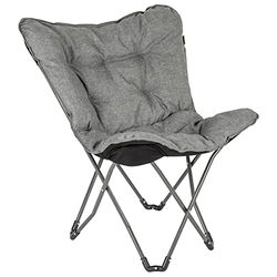 Bo-Camp Urban Outdoor Redbridge Chaise Unisexe Motif Papillon Anthracite Taille Unique Mixte