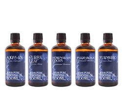 Confezione regalo iniziale da 5 x 100ml - Oli essenziali dell'India
