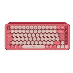Logitech POP Keys Tastiera Meccanica Wireless con Tasti Emoji Personalizzabili, Design Compatto Durevole, Connettività Bluetooth o USB, Compatibilità Multidispositivo e OS - Heartbreaker