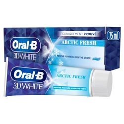 Oral-B 3D White Arctic Fresh Dentifrice 75 ml (lot de 12)
