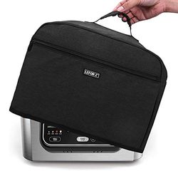 Copertura antipolvere compatibile con Ninja Foodi Grill (AG301, AG302, AG400) e accessori, copertura impermeabile per friggitrice ad aria con 6 tasche, nero
