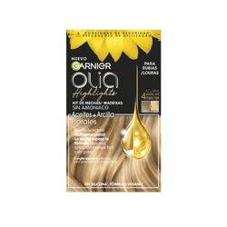 Garnier Olia Highlights Colorazione Permanente Senza Ammoniaca con Oli Floreali Naturali - Tono Biondo