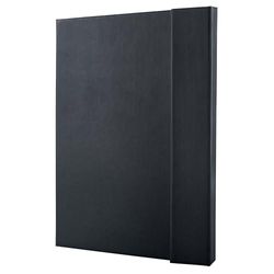 SIGEL CO151 Premium notitieboek geruit, A4, hardcover, zwart, magneetsluiting - conceptum