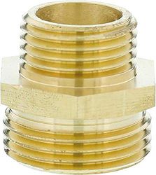 Gardena Réducteur en laiton Énipple de travail: connecteur en laiton, connexion à 2 côtés à par ex. Pompes, 26,5 mm (G 3/4 Pouce) - AG / 21 mm (G 1/2 Pouce) - AG (7262-20)